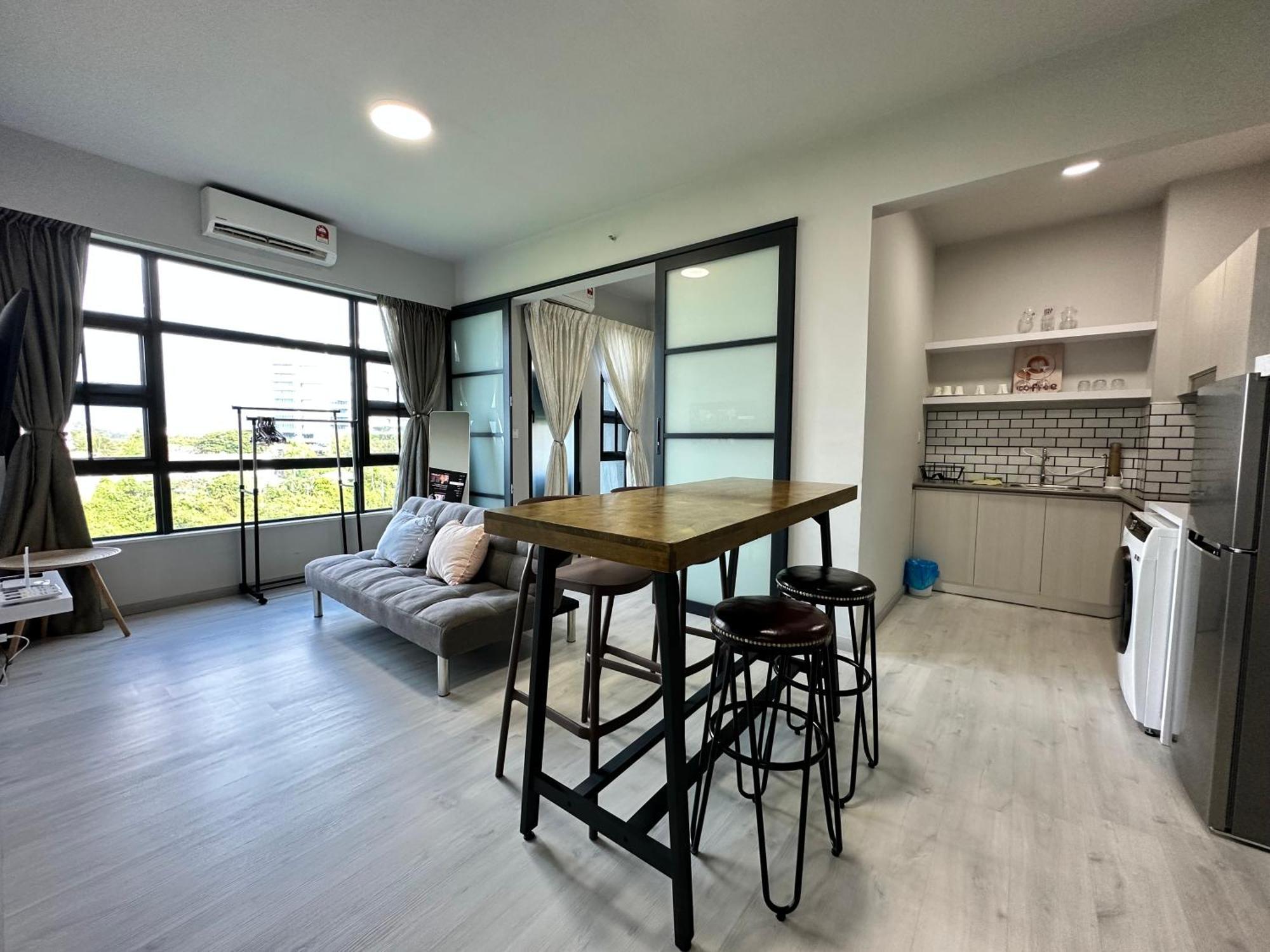 L Homestay Jesseltonquay Jq Kk City亚庇市区中心民宿2房1厕 Kota Kinabalu Bagian luar foto