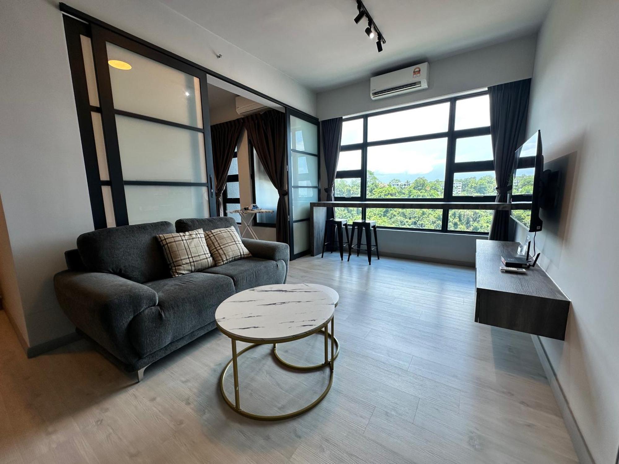 L Homestay Jesseltonquay Jq Kk City亚庇市区中心民宿2房1厕 Kota Kinabalu Bagian luar foto