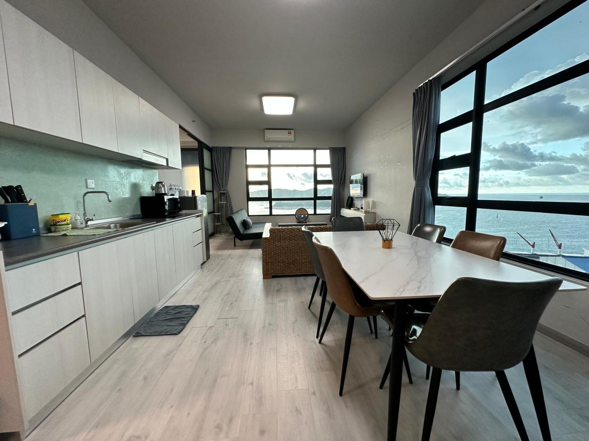 L Homestay Jesseltonquay Jq Kk City亚庇市区中心民宿2房1厕 Kota Kinabalu Bagian luar foto